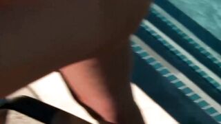 BLEACHED AND BEACHED 2 HUNGS GO BONkers IN THE POOL!