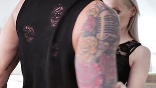 BLONDE BOMBshell SLEazy Sextastic Orgy Natasha James Gets ROYALLY Screwed by the TATTOED TEASE Quinton James  WATCH Her Take the HANDLEs and LEAVE Them SHAKEN!