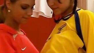 SWEATY LESBIAN SHOWDOWN Megan  Her Fit Friend Go HOT and HARD on the Court!