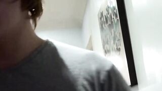 "Glasses-Wearing Bombshell Gives A Skillful Blowjob To Her Geek Boyfriend"