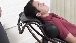 "Petite Teen's Ass Gets Pounded Hard By Handsome Older Guy Until He Explodes"