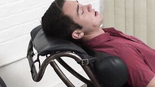 "Petite Teen's Ass Gets Pounded Hard By Handsome Older Guy Until He Explodes"