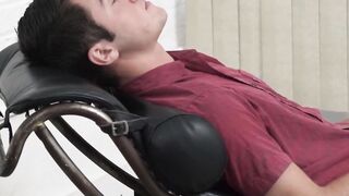 "Petite Teen's Ass Gets Pounded Hard By Handsome Older Guy Until He Explodes"
