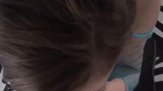 "Deep-Throttle Blowjob Queen - Miley Cyrus Lookalike Bombshell Deep Throat POV"