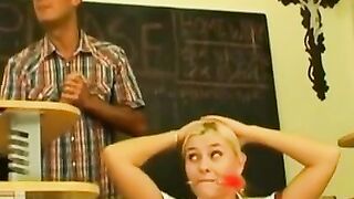"Classroom Sex Party - Teen Girls Get Fucked By Their Older Male Tutor"