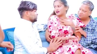"Sexy Saubhagya Ki Hota Hua Jalwa - Hot Indian Girl Fucked By Step-Brother And Grandpa"