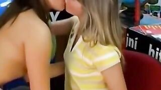 Sexy blonde cuties travel agent gives her client an unforgettable experience in this erotic adventure!