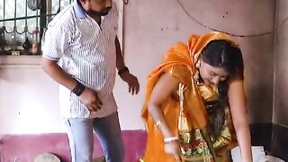 "Desperate Housewives Of Mumbai" - Indian housewife in lingerie shares her husband's local lover while cooking dinner outdoors