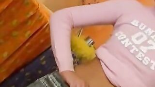 Teen MILF Babe Uses Huge Vibrator to Satisfying Her Curious Pussy in HD