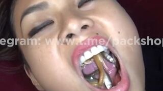"Asian Goddess Devours Poor Fish in Fishing Village"