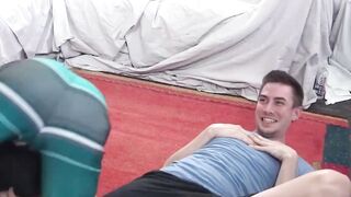 "Huge Loads - Handsome Stud Jack Hunter Fucks & Creampies Twink's Ass"