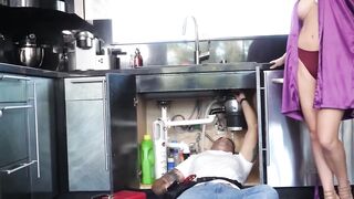 "Plumbing Pro Pounds Nasty Housewife - Craving For A Good Fucking"
