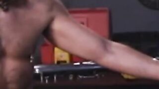 "Steve Holmes Fucks His Hot Ass On A Work Bench - BTS"