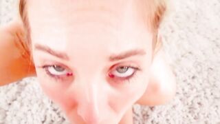 "Blondie's Deep-Throat Challenge - Big Dick MILF Threesome"