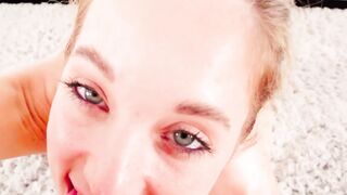 "Blondie's Deep-Throat Challenge - Big Dick MILF Threesome"