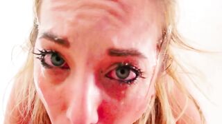"Blondie's Deep-Throat Challenge - Big Dick MILF Threesome"
