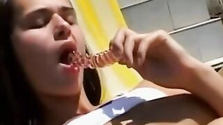 Mature Cougartown #3 - Older Woman Jenna J Foxx Fingers Her Hot Pussy in Public