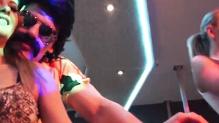 "Wild College Girls Turn Up The Heat In A Group Sex Orgy"