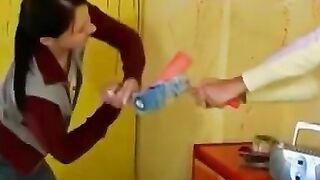 Girl-on-girl lesbian sex with sensational female friends sharing passionate kisses in their art studio while painting each other's bodies before getting intimate on bed making love until orgasmic pleasure