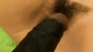 Mature Bush Lady Enjoys Her Vibrator in Close-Up HD Video