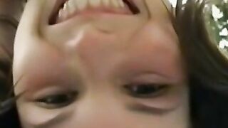 Teenage Cutie Goes Wild on Her Pussy in Outdoor Setting - Old Man Fetish Fantasy