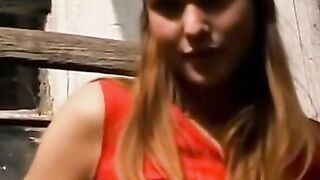 Teen Babe's Daring Striptease & Masturbation on Top of Skyscraper - Amateur Pornstar-Wannabee