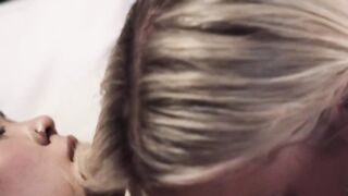 "Asian Teen Threesome - Petite Blonde Babe Sharing A Huge Dick With Two Hot Guys"