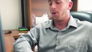 "Big Dick Boss Fucks Employee Hard In Office With Hot Blowjob And Creampie"