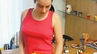 Mature Cougartown #3 - Older Woman's Hot Self-Play on Dining Room Chair