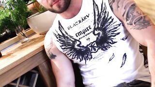 "Ink-Encased Hottie Fucks Hard With Pierced Nips And Big Load"