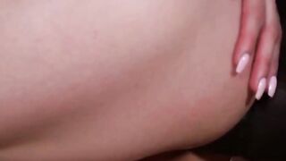 "3way FFM threesome with interracial couple sharing blonde beauty's body"
