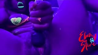 This Black cougar Lights up the Night with Powerful Moans,