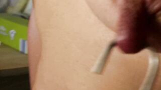 Stretching my XXL Pierced Nipples