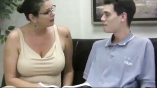 English Professor Woman Jerks off her College Girl