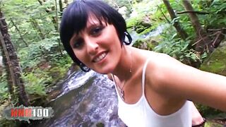 French beauty Alicia Dark banged! into the booty for cash