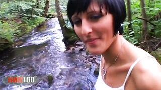 French beauty Alicia Dark banged! into the booty for cash