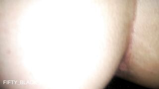 my white GF is very happy blowing my huge african