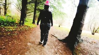 Milf Has A Wedgie Inside Her Humongous Booty on Outdoor