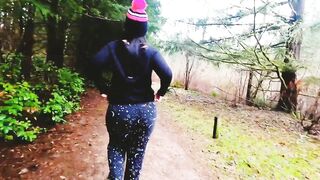 Milf Has A Wedgie Inside Her Humongous Booty on Outdoor