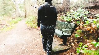 Milf Has A Wedgie Inside Her Humongous Booty on Outdoor