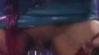 "Vintage Bondage Lesbian Orgy with Costumes - Redhead MILFs in Lingerie"