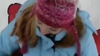 Teen Goddess Ginger's Christmas Eve Naughtiness - Old Video Revamped with New Editing & Music!