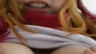 Teen Goddess Ginger's Christmas Eve Naughtiness - Old Video Revamped with New Editing & Music!