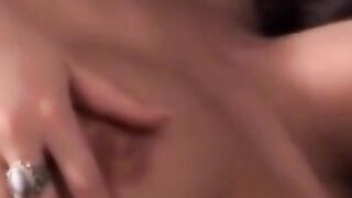 "Sexy Brunette Babe Fingers Huge Clit & Uses Two Powerful Dildos to Orgasm Hardcore!"