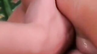 "Hot Amateur Blonde Babe Gives A Sizzling Handjob And Facial For The Cameraman's Eyes Only!"