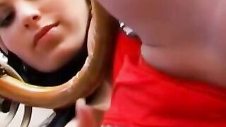 Outdoor Sex Kitten Anneka Doll Fucks Herself in Nature's Playground