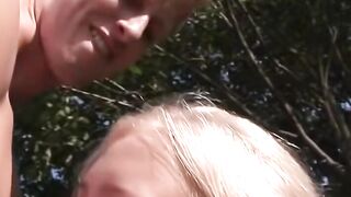 "Sex in Paradise: Beautiful Blonde Babes Share Passionate Love Making Outdoors"