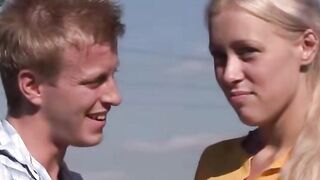 "Sex in Paradise: Beautiful Blonde Babes Share Passionate Love Making Outdoors"