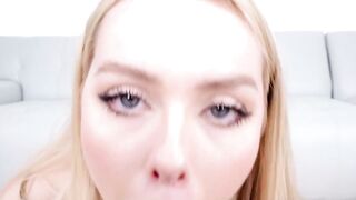 "Horny Haleys Deepthroat Blowjob - Sloppy Threesome with Big Dick"