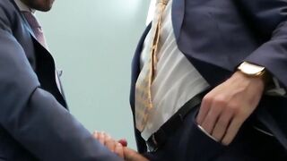 "Classy Guy Enjoys A Sloppy Blowjob And Gets Fucked Hard In The Ass"